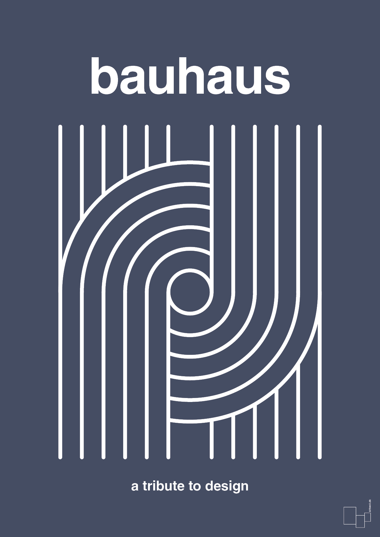 plakat: bauhaus #2 - petrol-bauhaus-A1two3