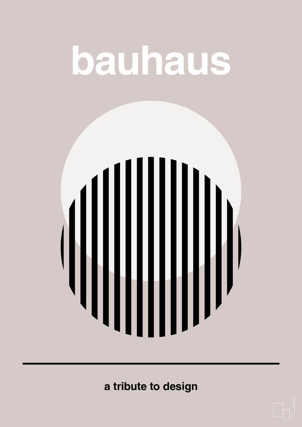 plakat: bauhaus #3 - broken beige-bauhaus-A1two3