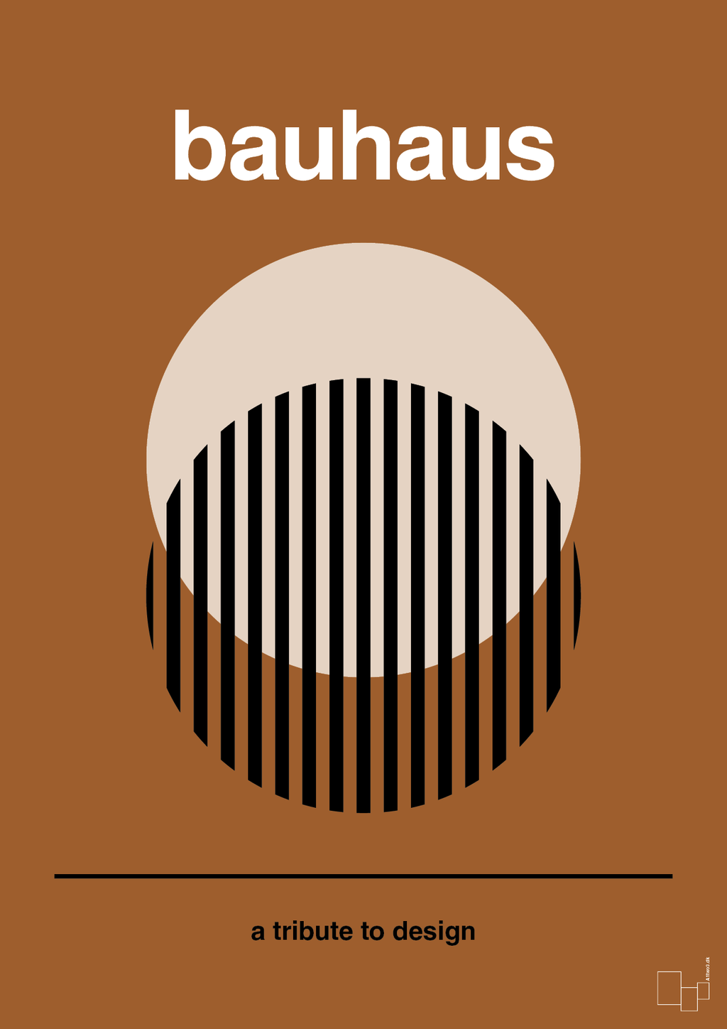plakat: bauhaus #3 - cognac-bauhaus-A1two3