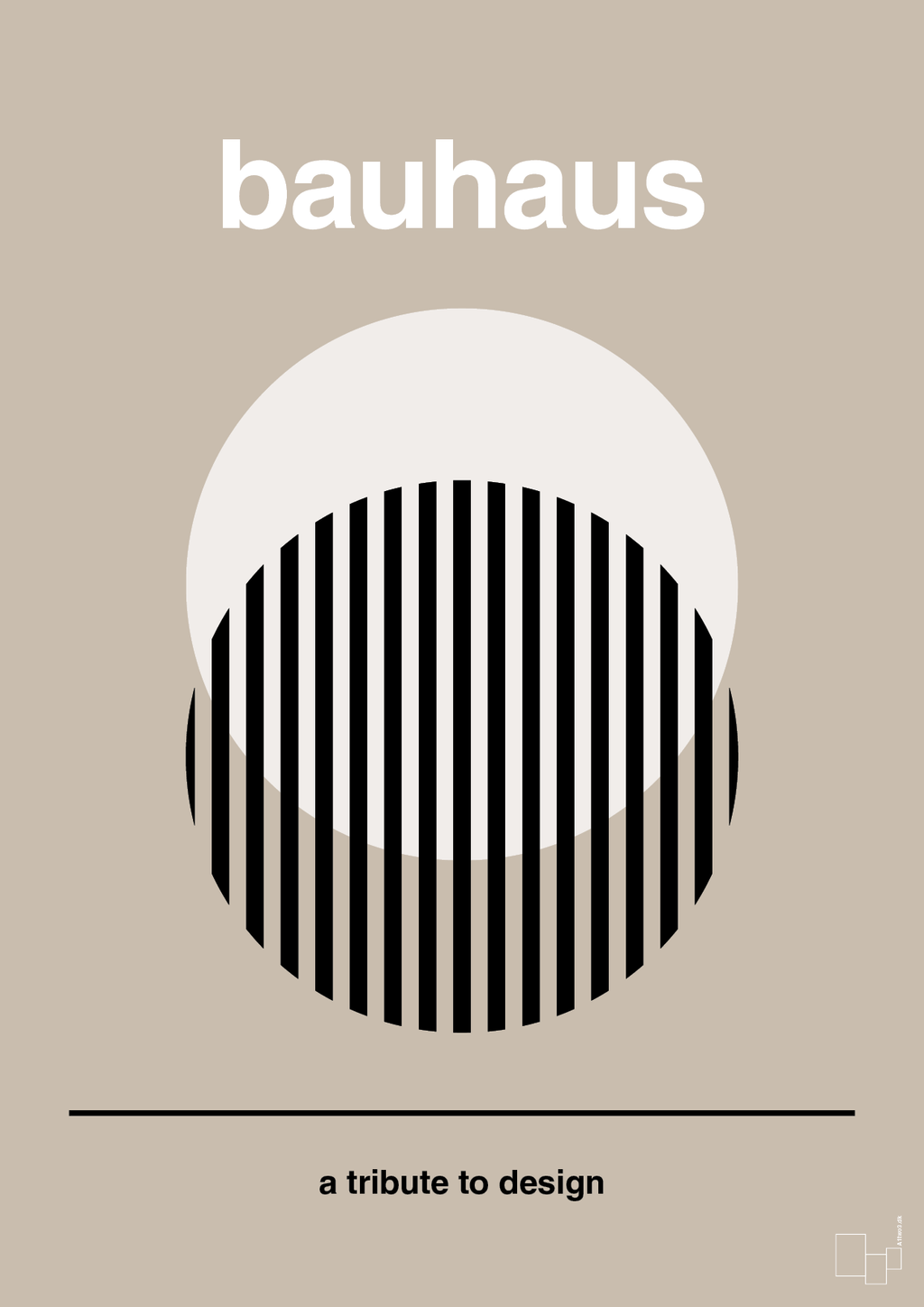 plakat: bauhaus #3 - creamy mushroom-bauhaus-A1two3