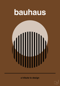 plakat: bauhaus #3 - dark brown-bauhaus-A1two3