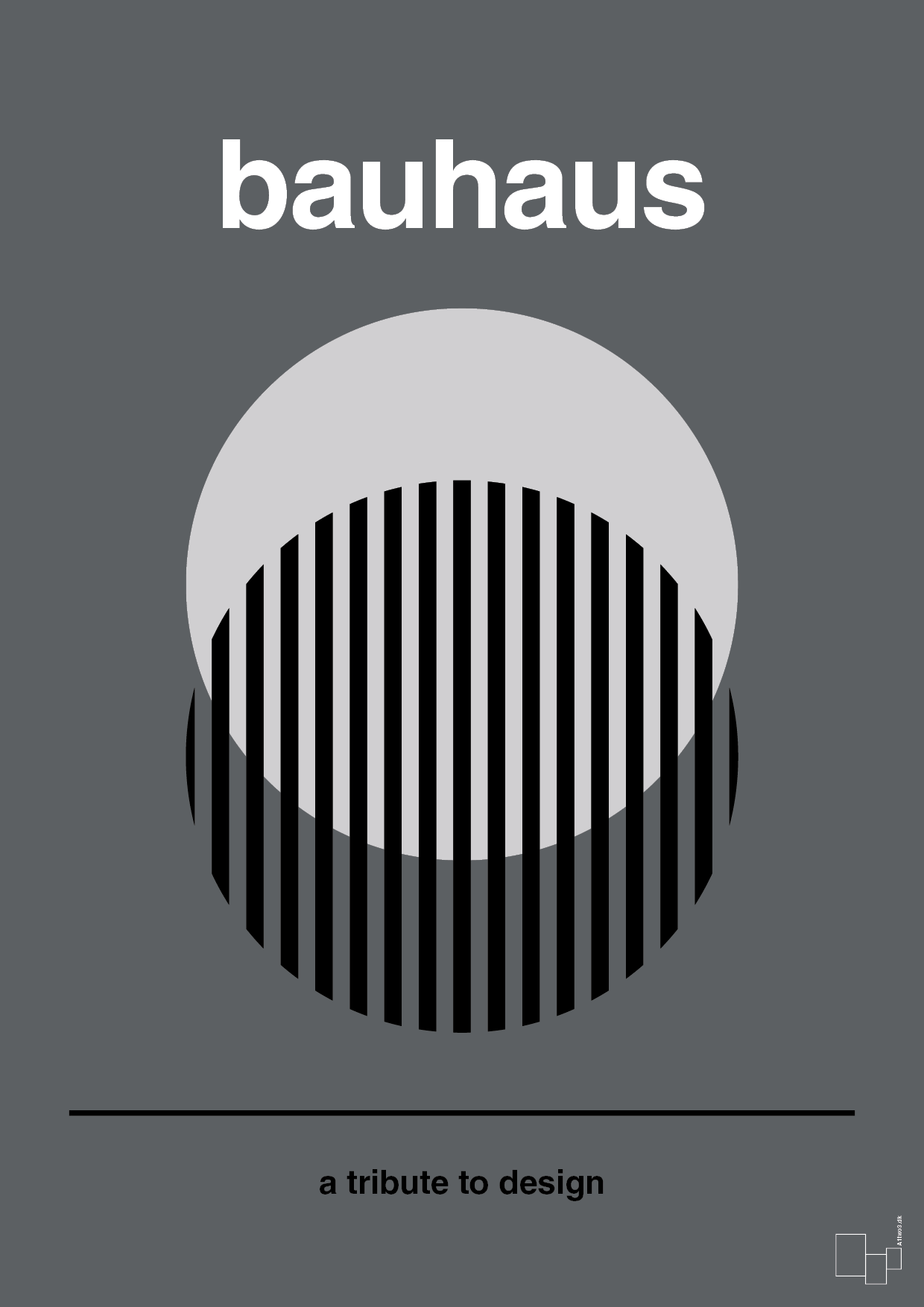 plakat: bauhaus #3 - graphic charcoal-bauhaus-A1two3