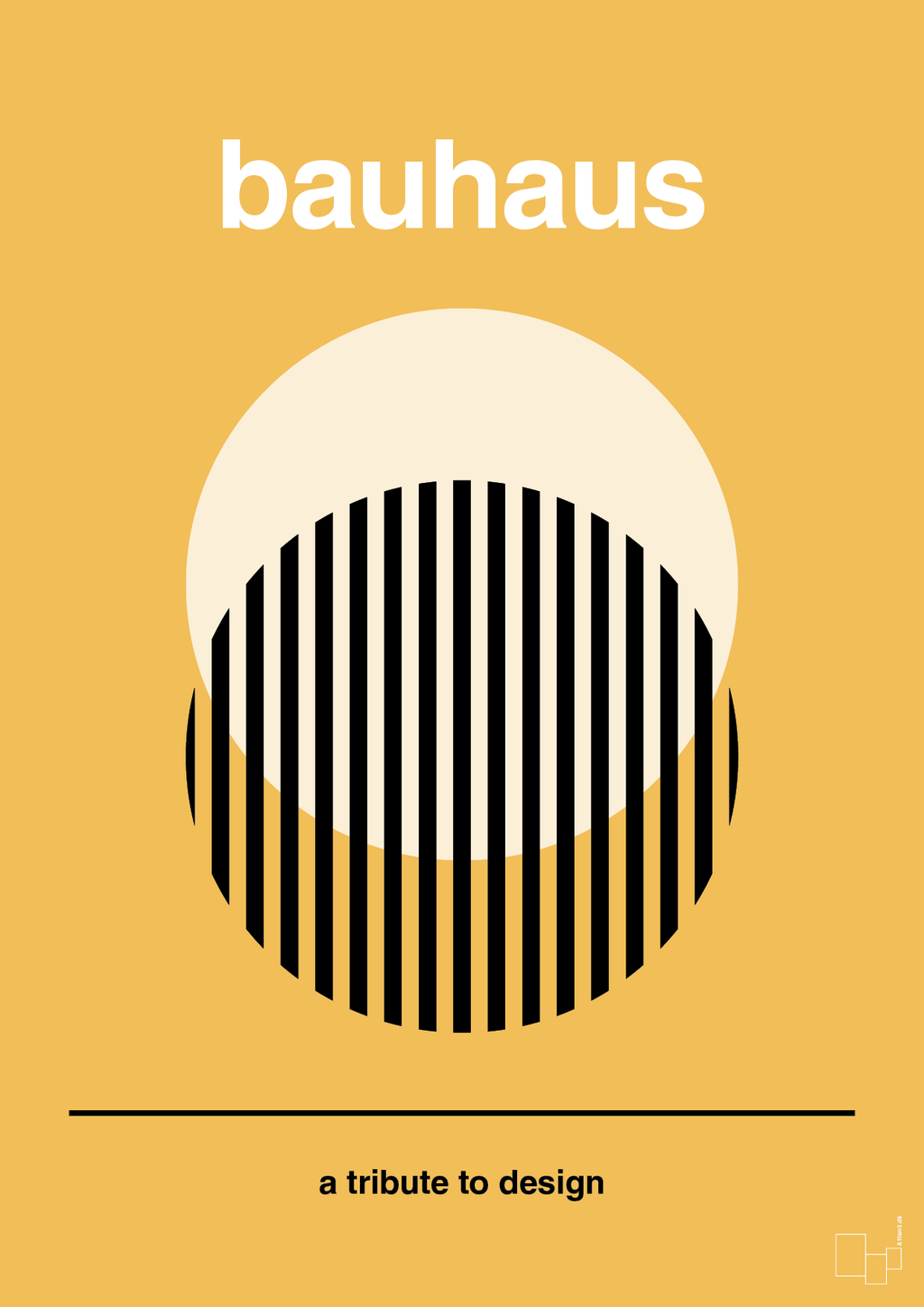 plakat: bauhaus #3 - honeycomb-bauhaus-A1two3