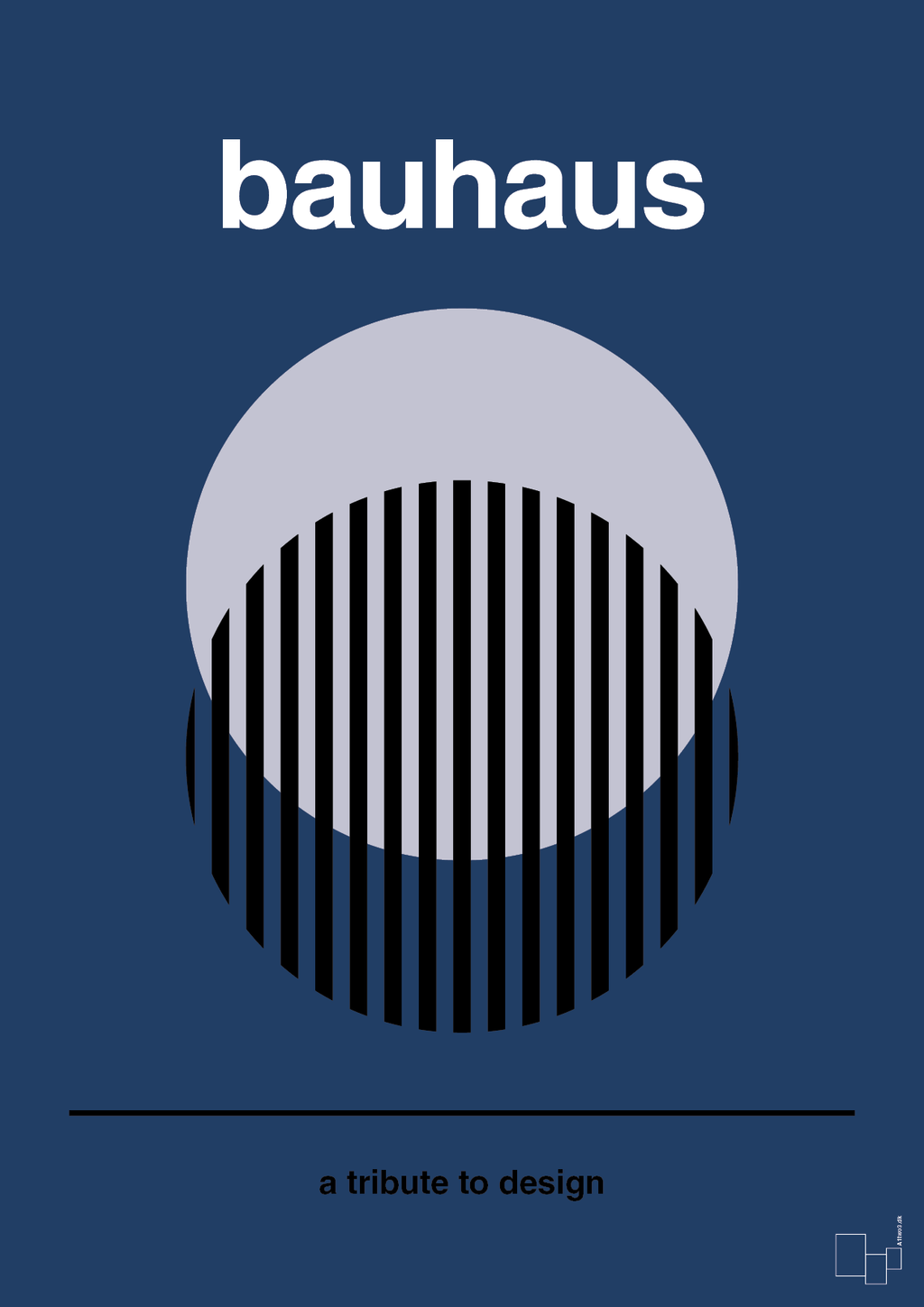 plakat: bauhaus #3 - lapis blue-bauhaus-A1two3