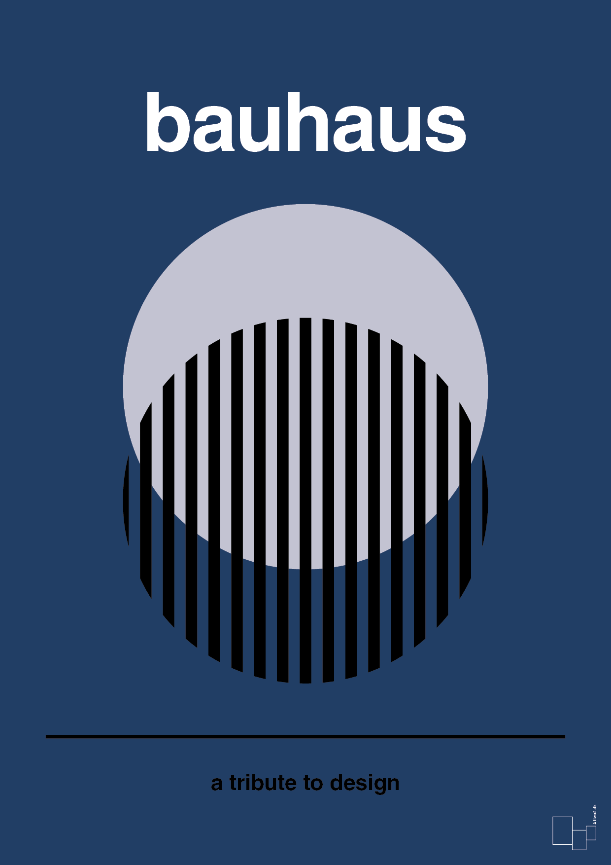 plakat: bauhaus #3 - lapis blue-bauhaus-A1two3
