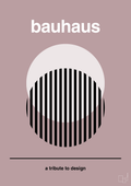 plakat: bauhaus #3 - light rose-bauhaus-A1two3
