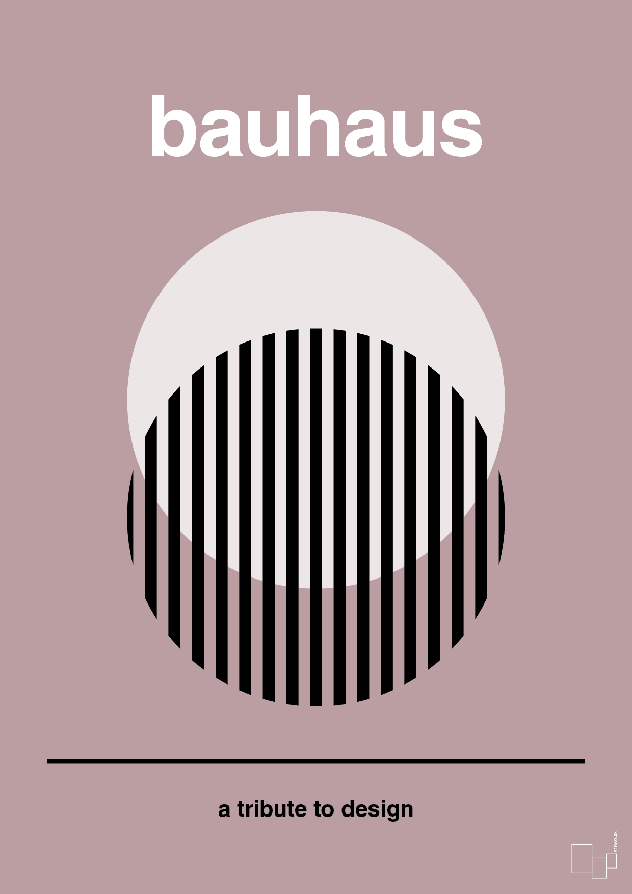 plakat: bauhaus #3 - light rose-bauhaus-A1two3