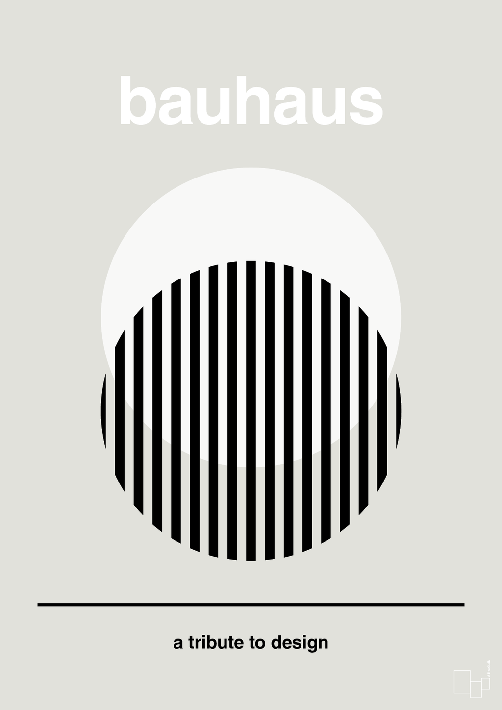 plakat: bauhaus #3 - painters white-bauhaus-A1two3