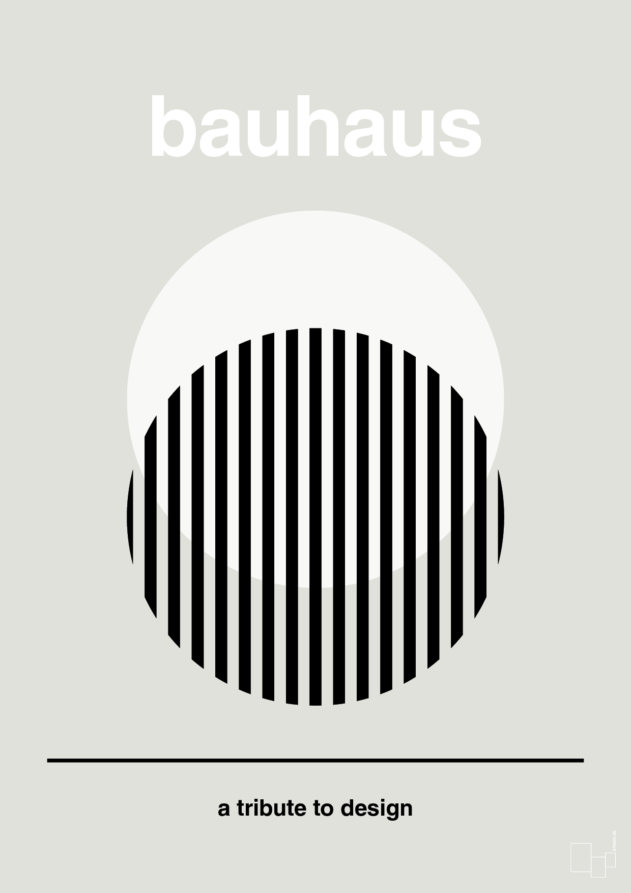 plakat: bauhaus #3 - painters white-bauhaus-A1two3