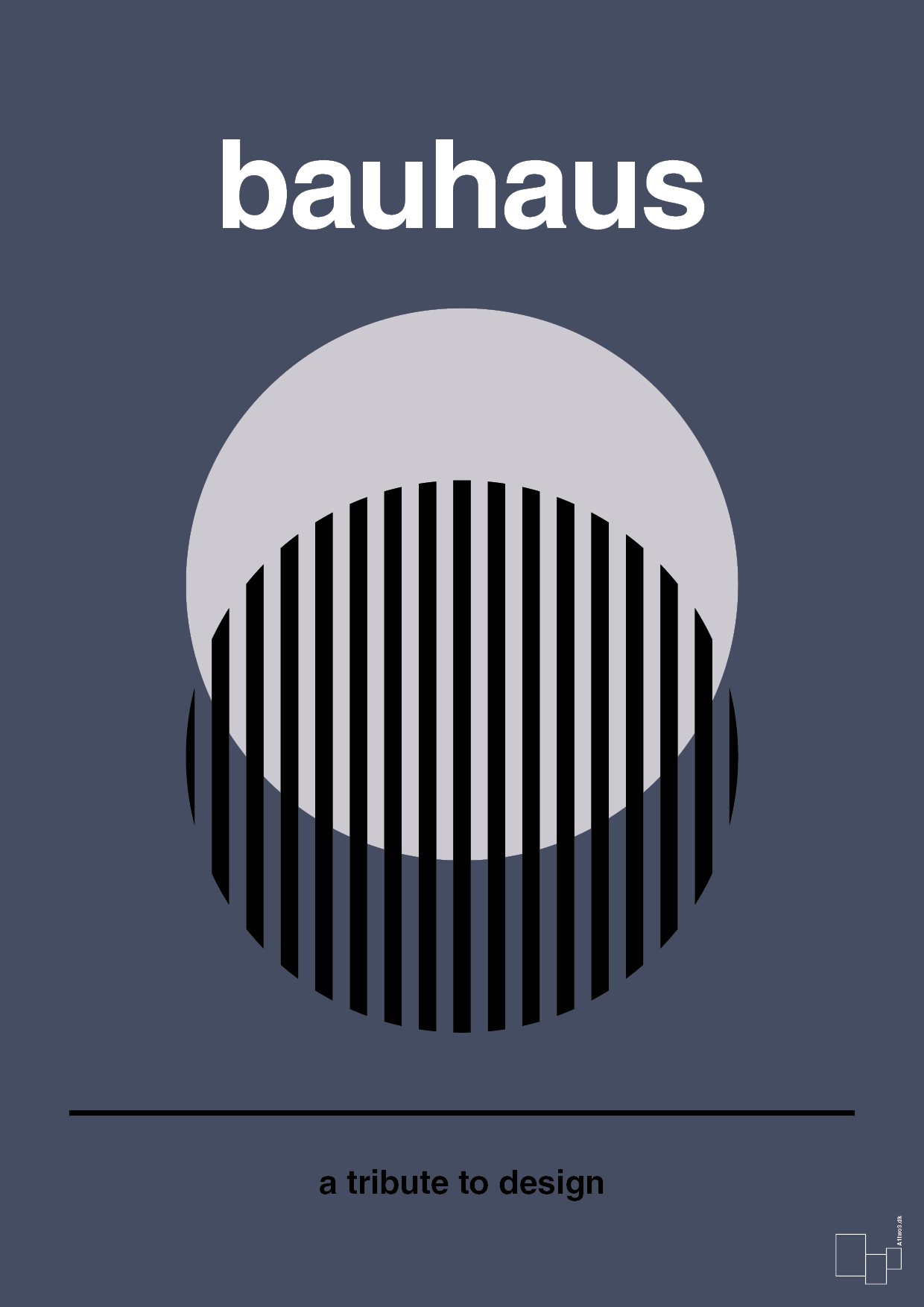 plakat: bauhaus #3 - petrol-bauhaus-A1two3