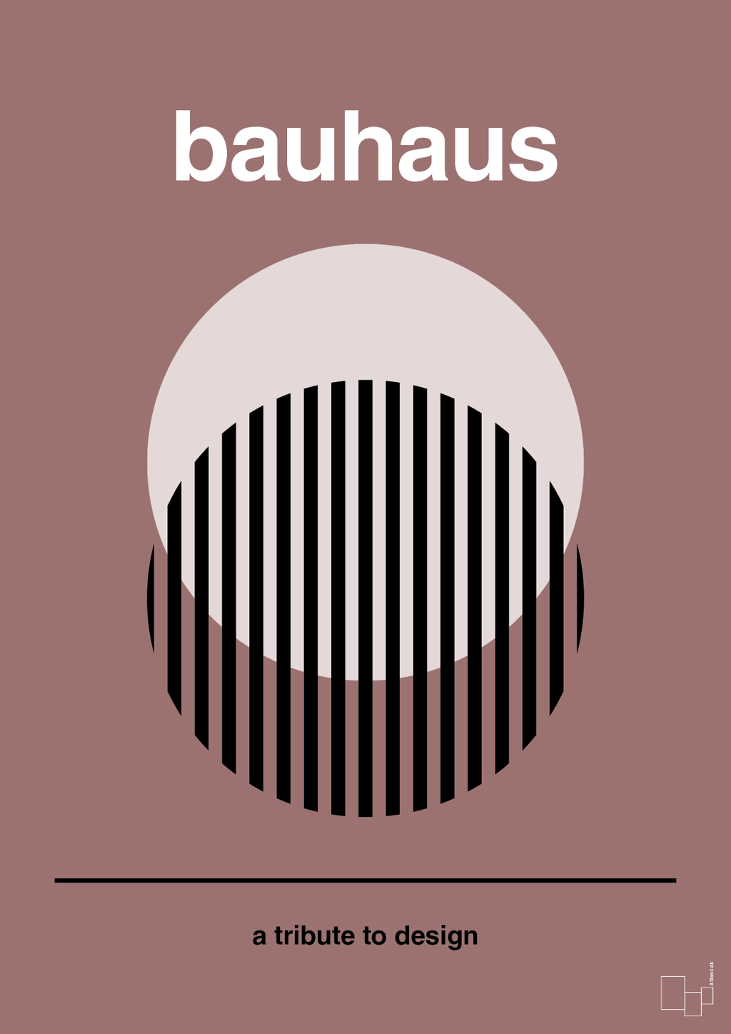 plakat: bauhaus #3 - plum-bauhaus-A1two3