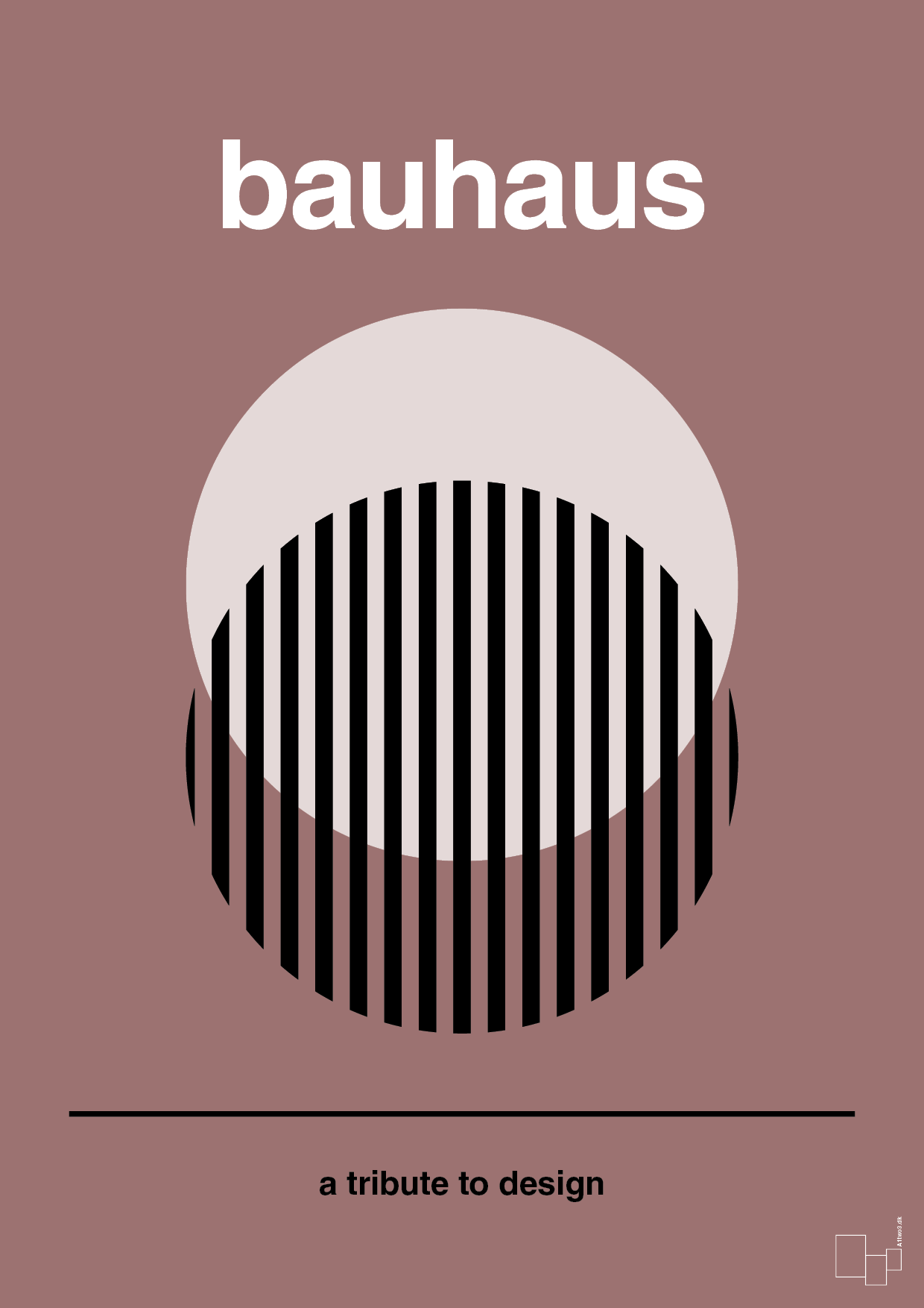 plakat: bauhaus #3 - plum-bauhaus-A1two3