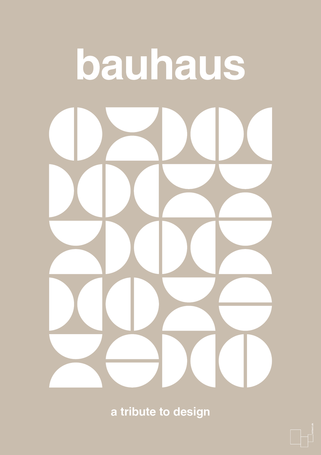 plakat: bauhaus #4 - creamy mushroom-bauhaus-A1two3
