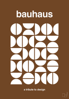plakat: bauhaus #4 - dark brown-bauhaus-A1two3