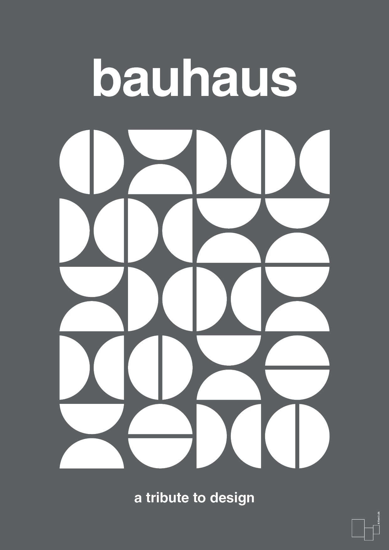 plakat: bauhaus #4 - graphic charcoal-bauhaus-A1two3