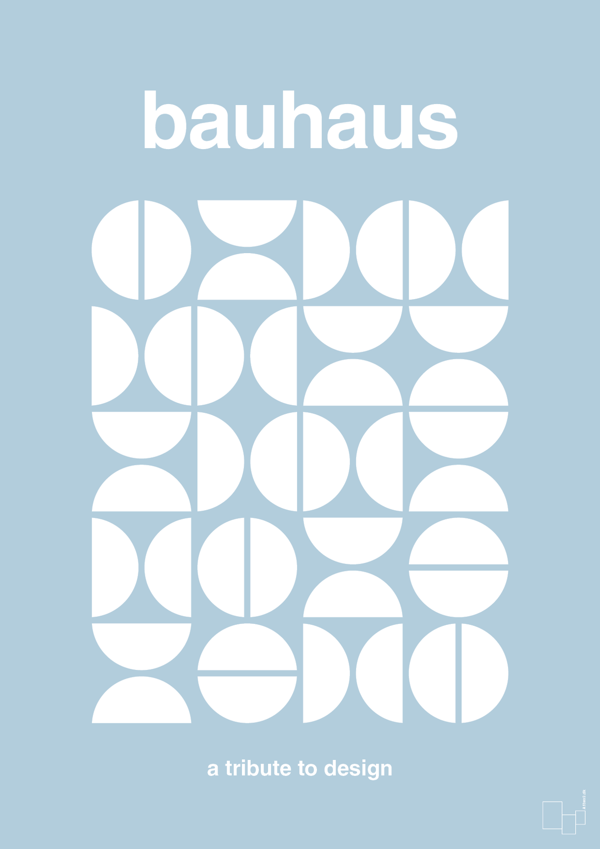 plakat: bauhaus #4 - heavenly blue-bauhaus-A1two3