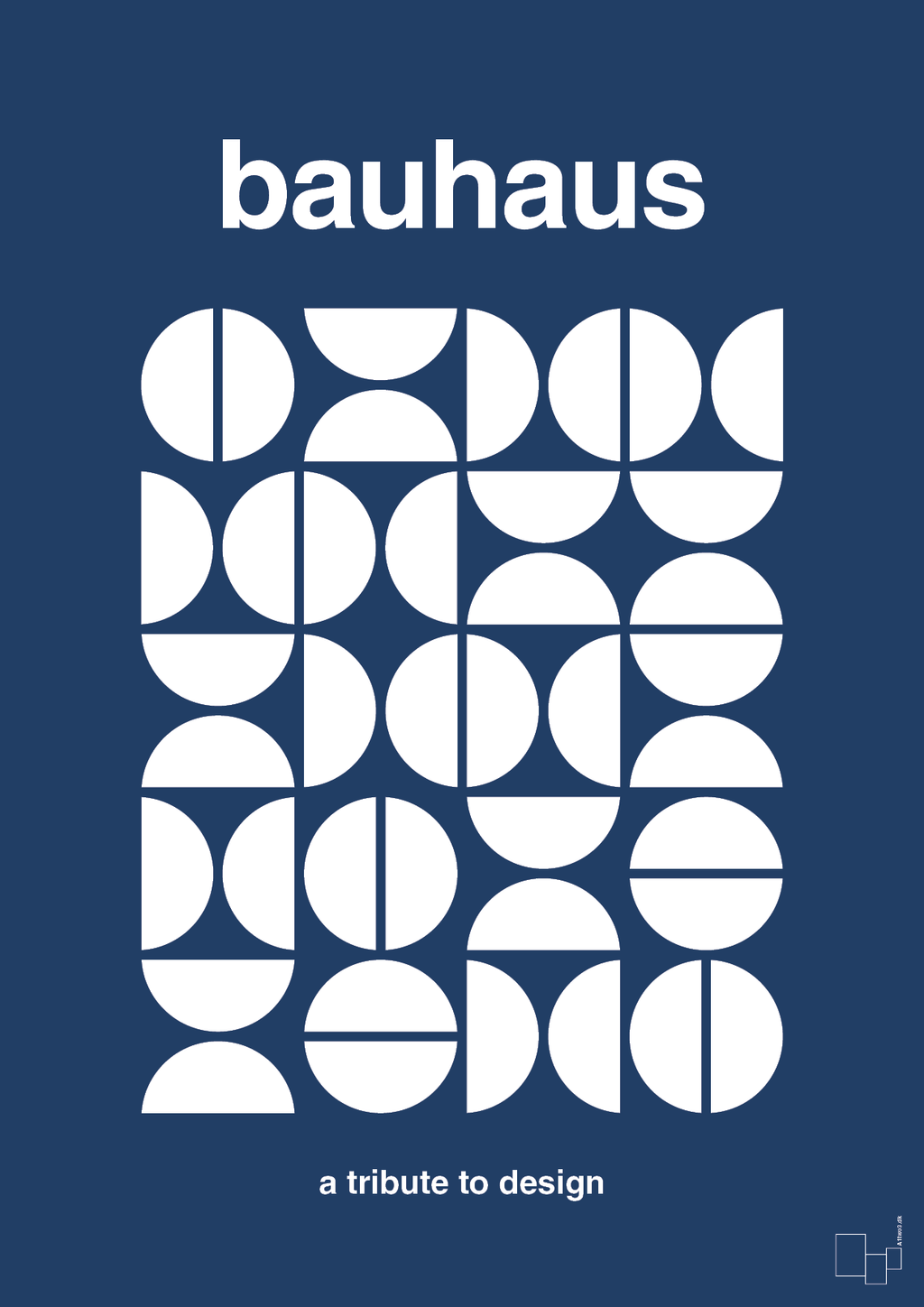 plakat: bauhaus #4 - lapis blue-bauhaus-A1two3
