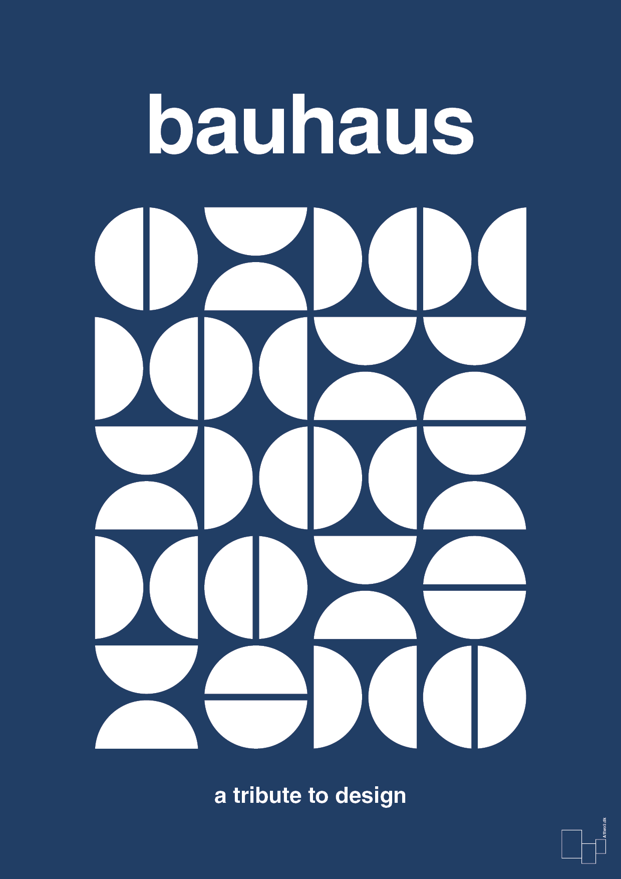 plakat: bauhaus #4 - lapis blue-bauhaus-A1two3