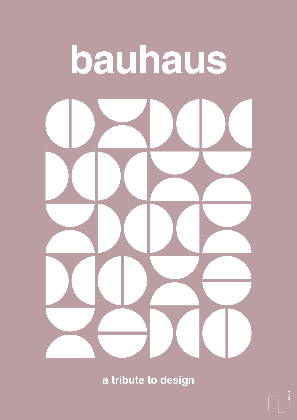 plakat: bauhaus #4 - light rose-bauhaus-A1two3