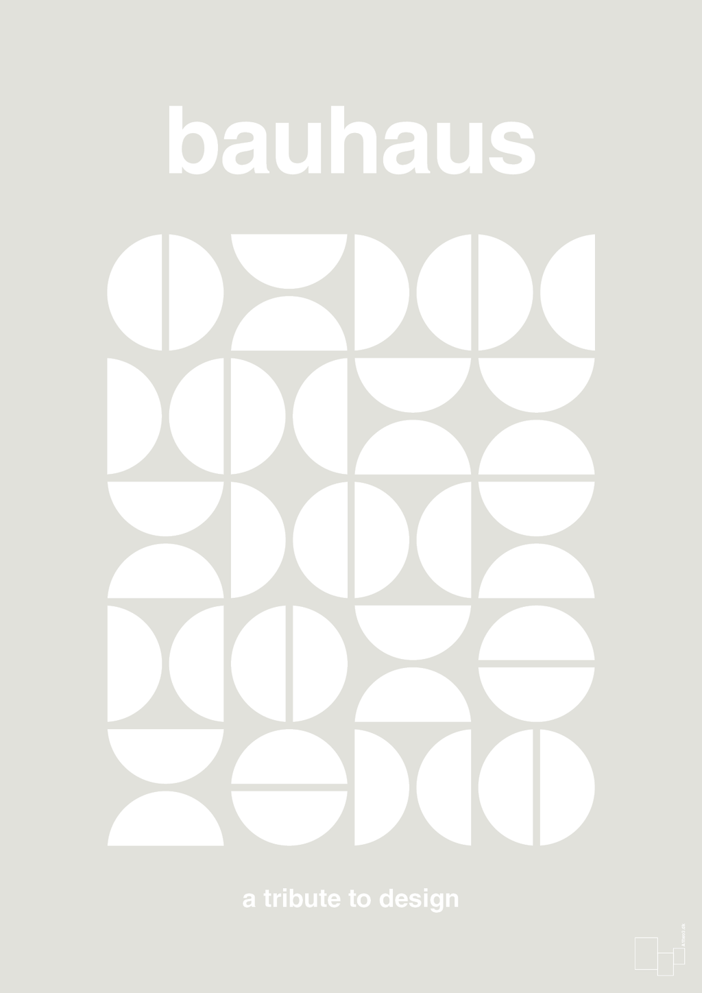 plakat: bauhaus #4 - painters white-bauhaus-A1two3