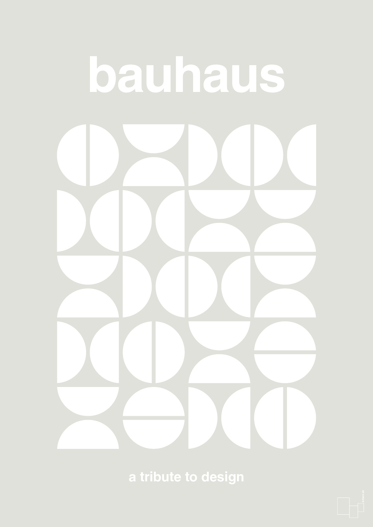 plakat: bauhaus #4 - painters white-bauhaus-A1two3