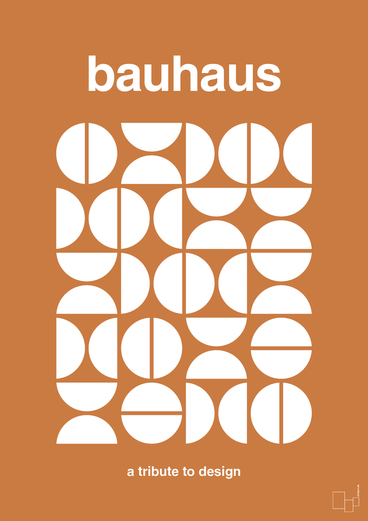plakat: bauhaus #4 - rumba orange-bauhaus-A1two3