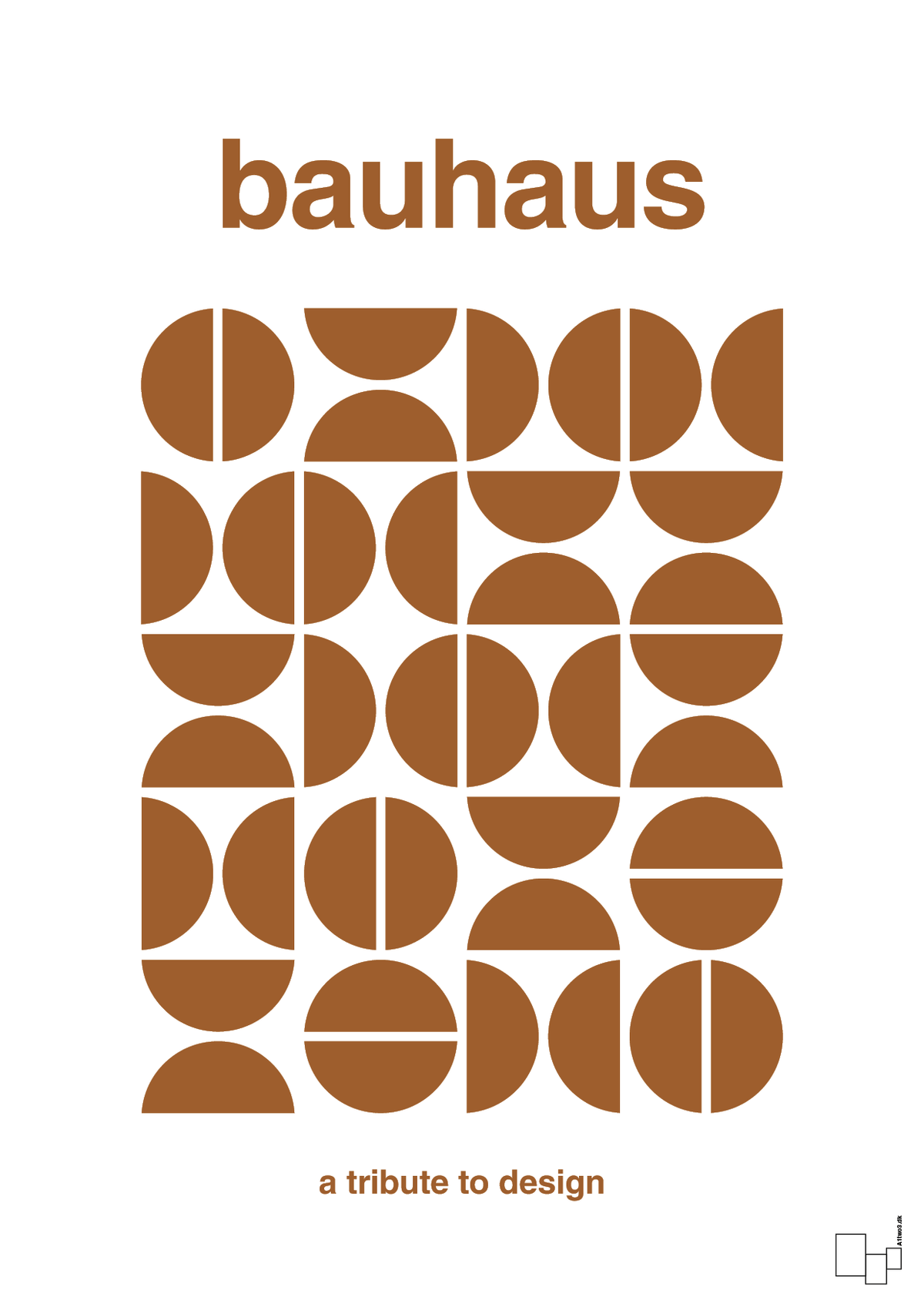 plakat: bauhaus #5 - cognac-bauhaus-A1two3