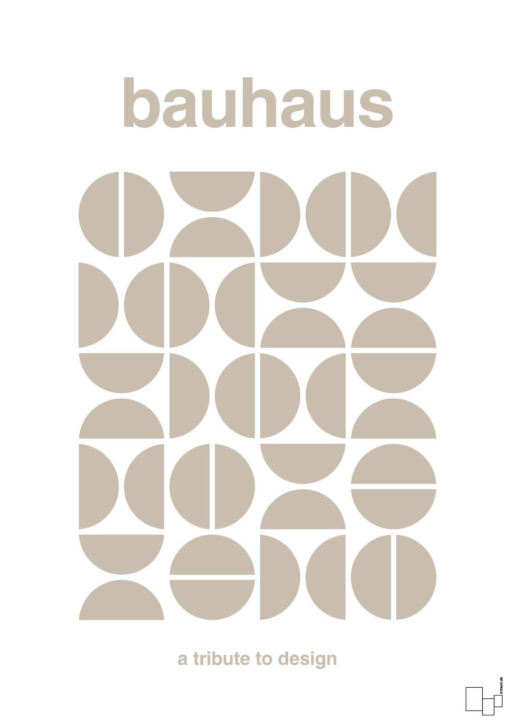 plakat: bauhaus #5 - creamy mushroom-bauhaus-A1two3
