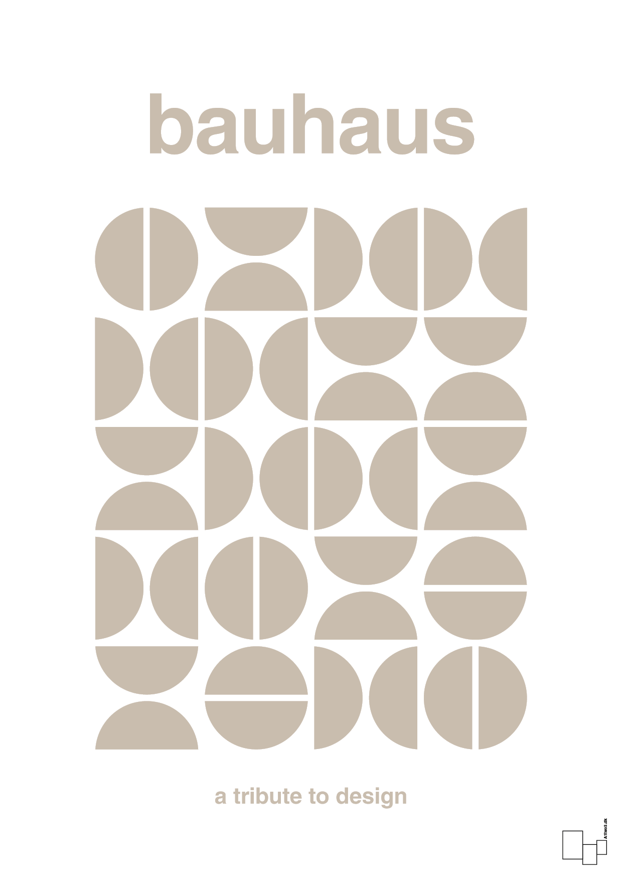 plakat: bauhaus #5 - creamy mushroom-bauhaus-A1two3