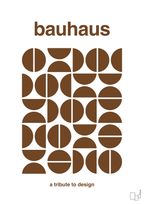 plakat: bauhaus #5 - dark brown-bauhaus-A1two3