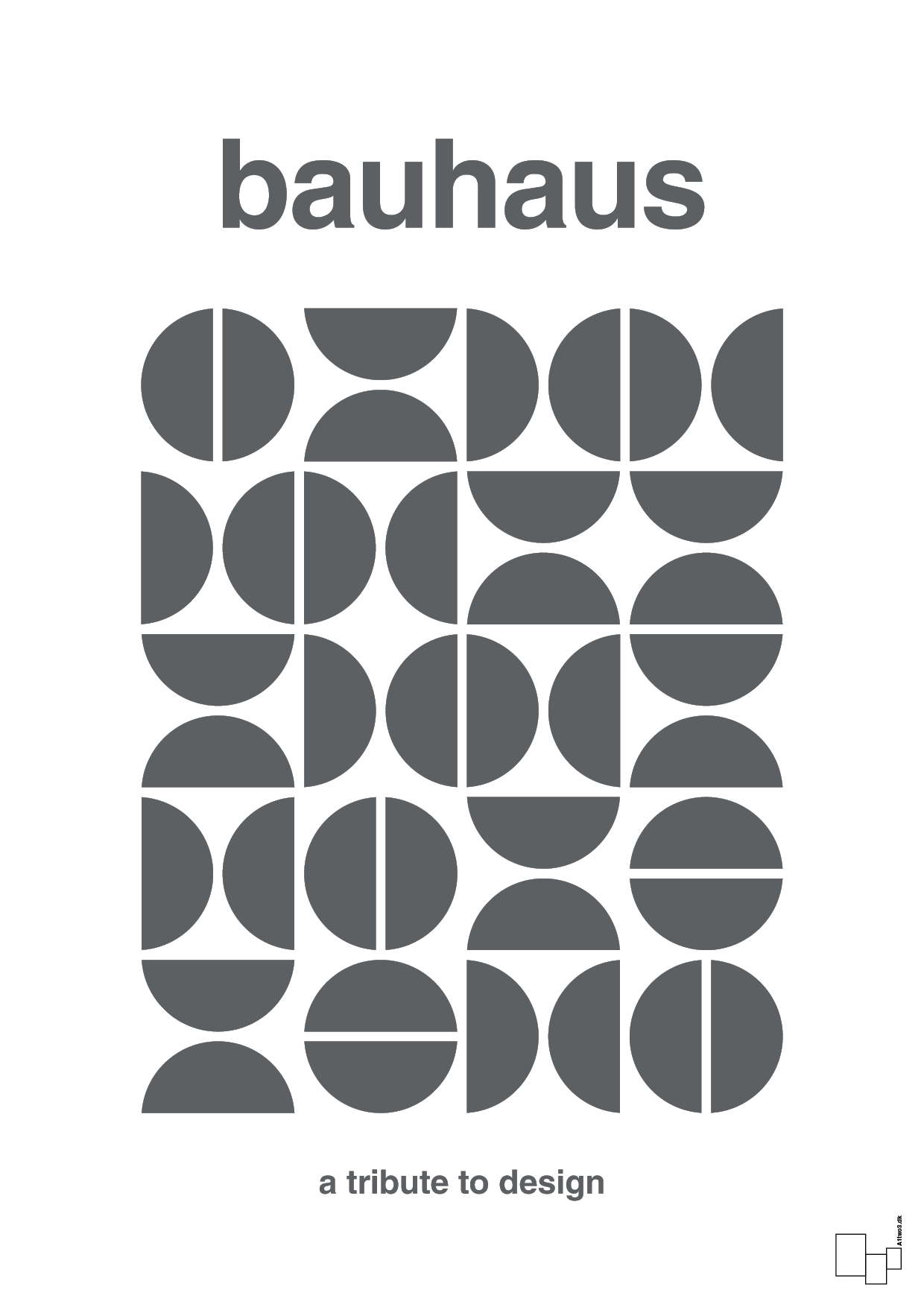 plakat: bauhaus #5 - graphic charcoal-bauhaus-A1two3