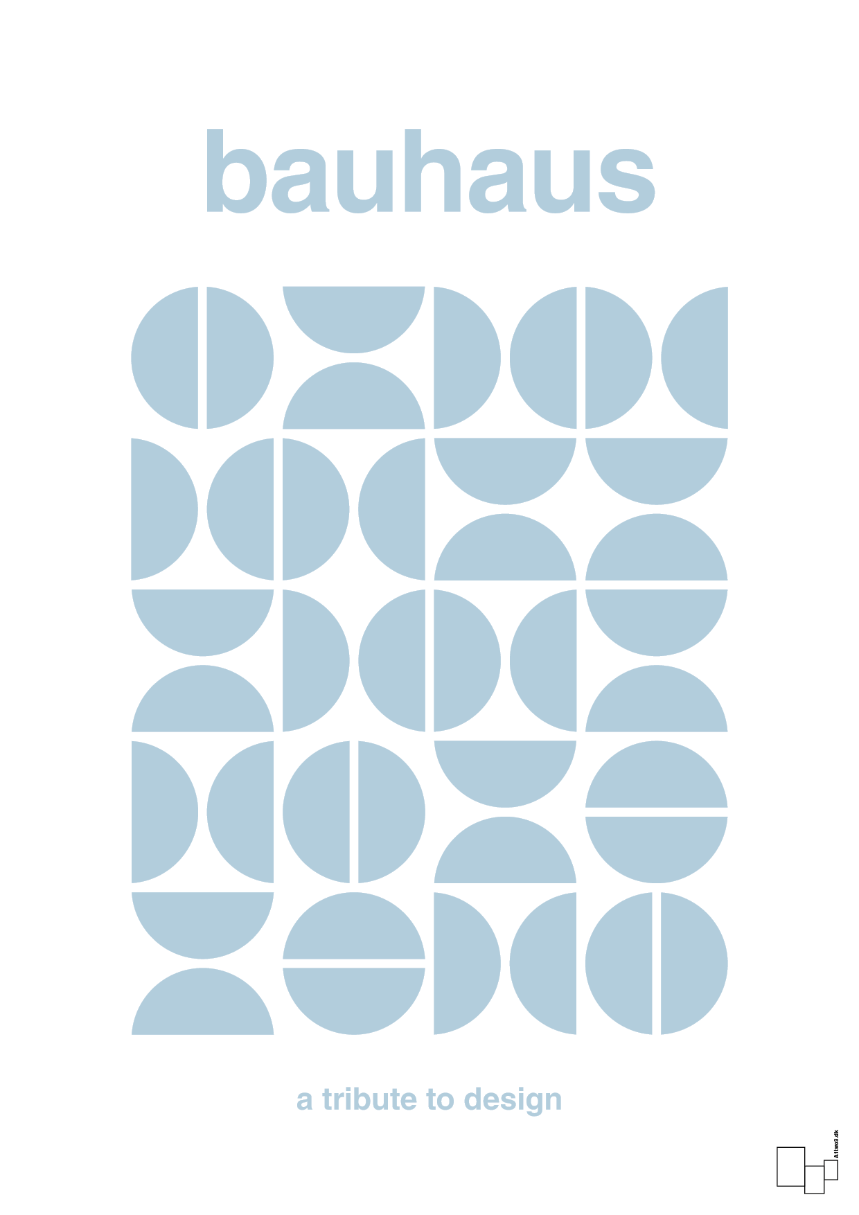 plakat: bauhaus #5 - heavenly blue-bauhaus-A1two3