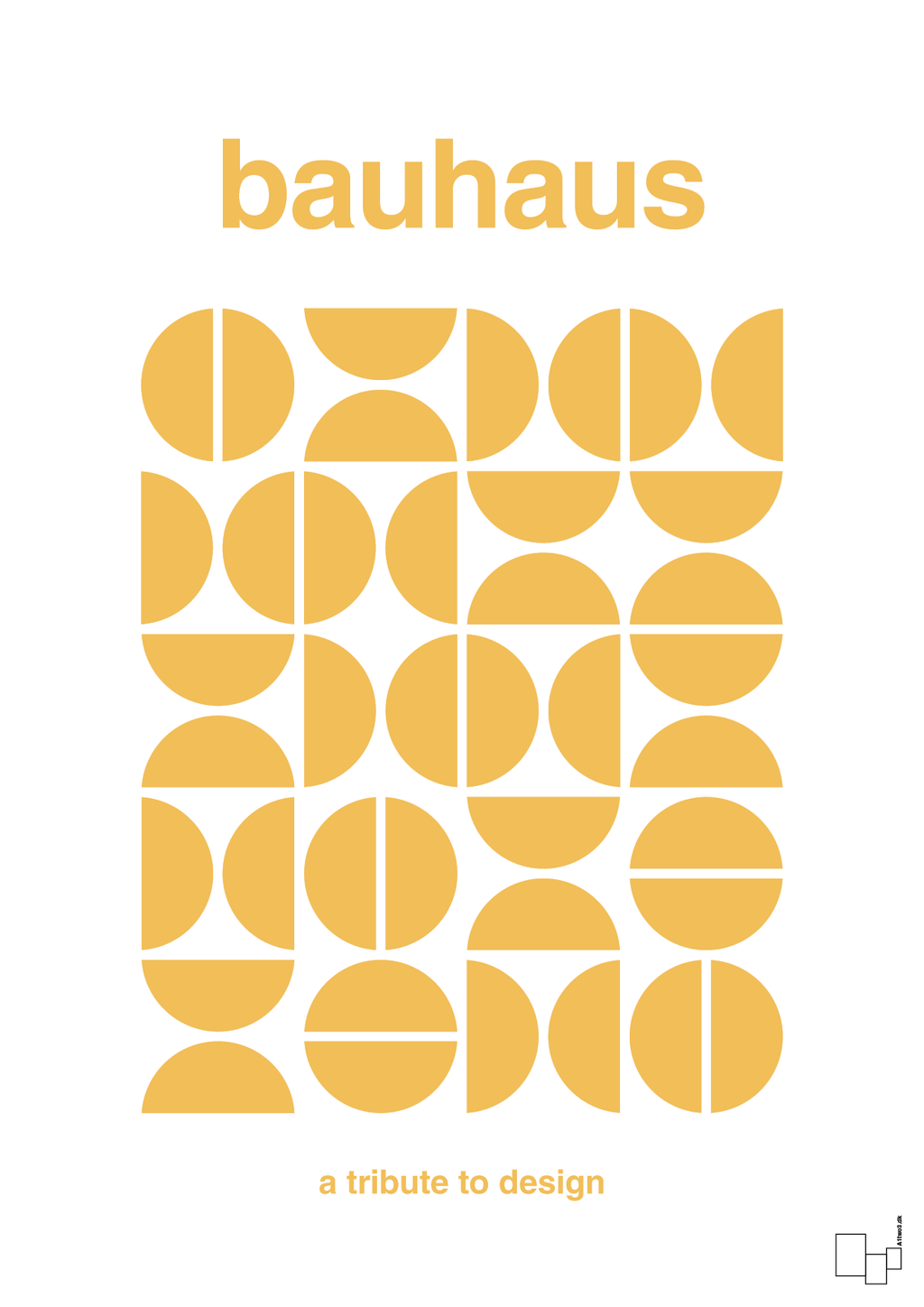 plakat: bauhaus #5 - honeycomb-bauhaus-A1two3