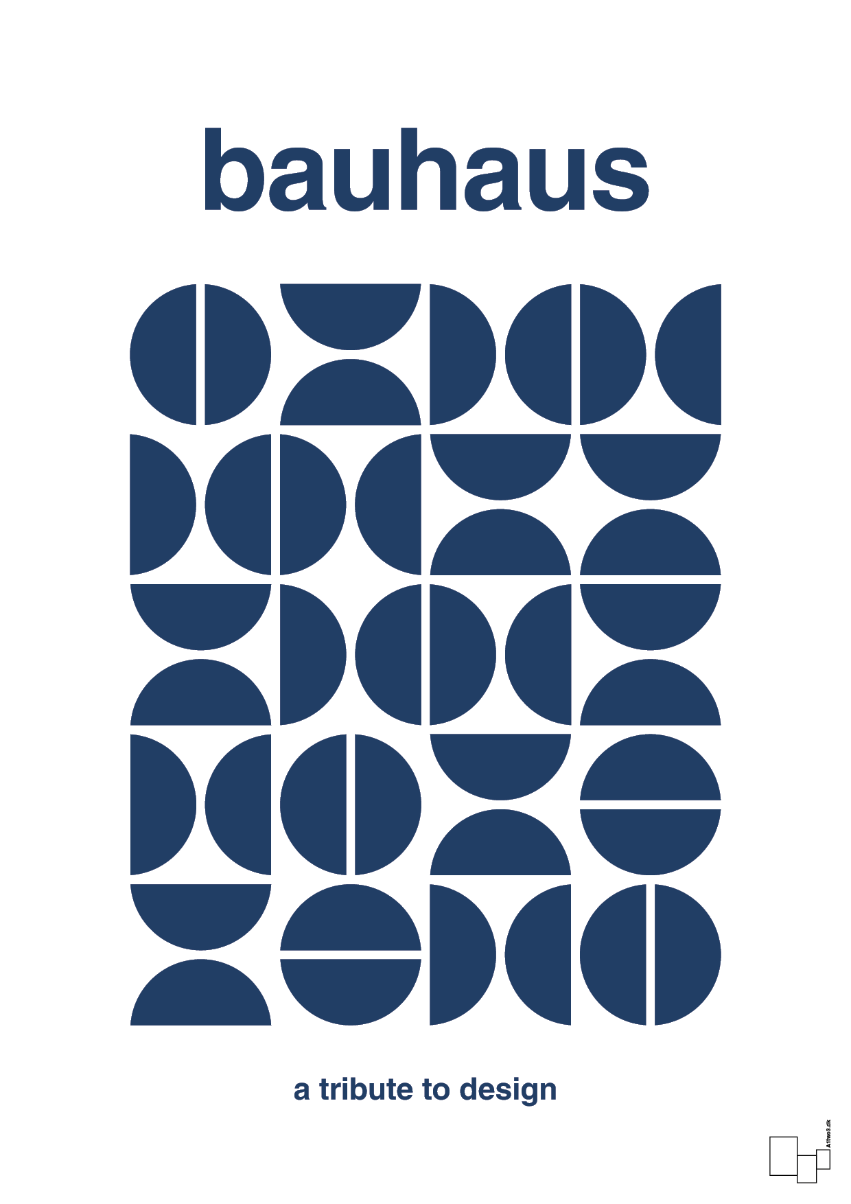 plakat: bauhaus #5 - lapis blue-bauhaus-A1two3
