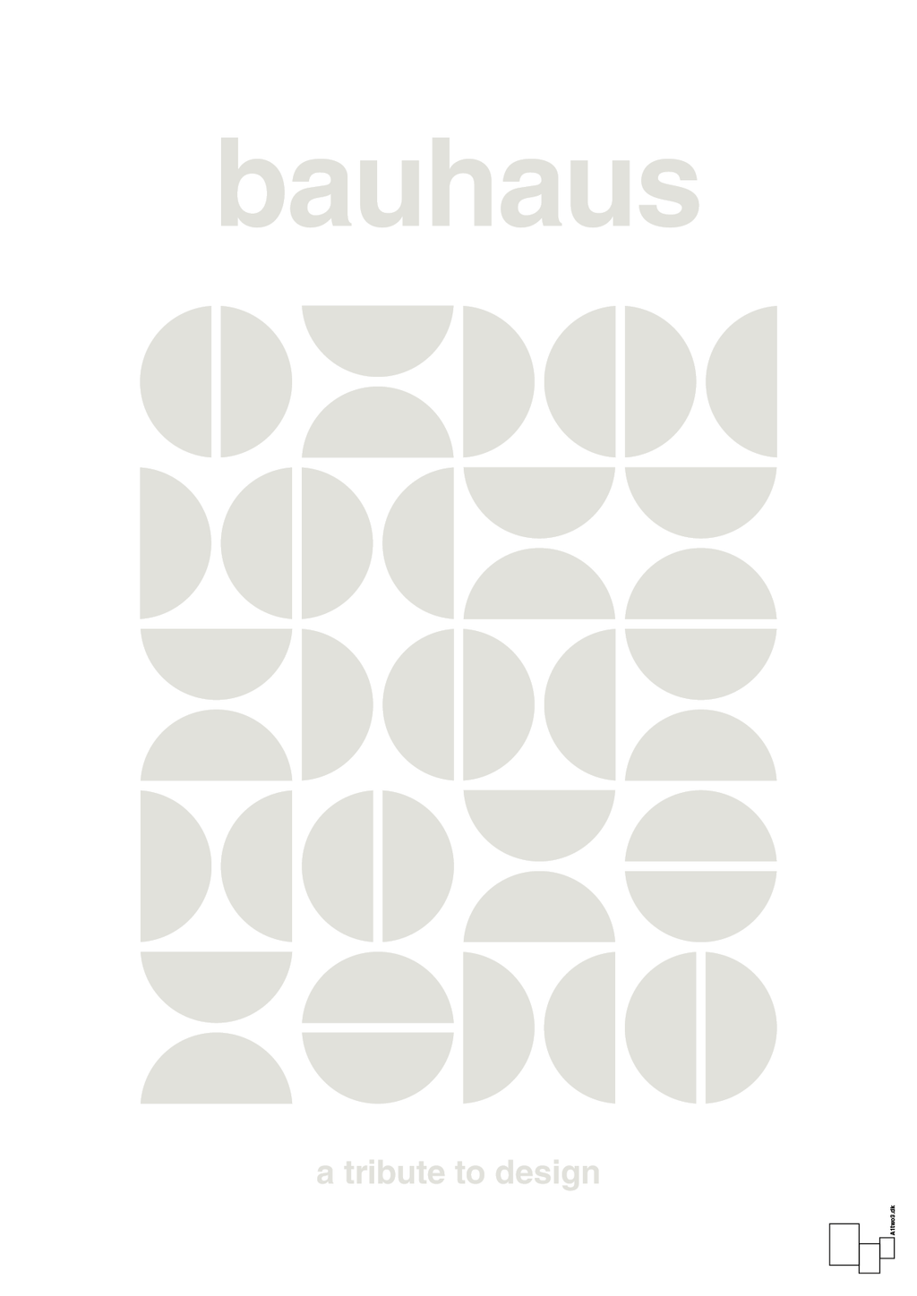 plakat: bauhaus #5 - painters white-bauhaus-A1two3