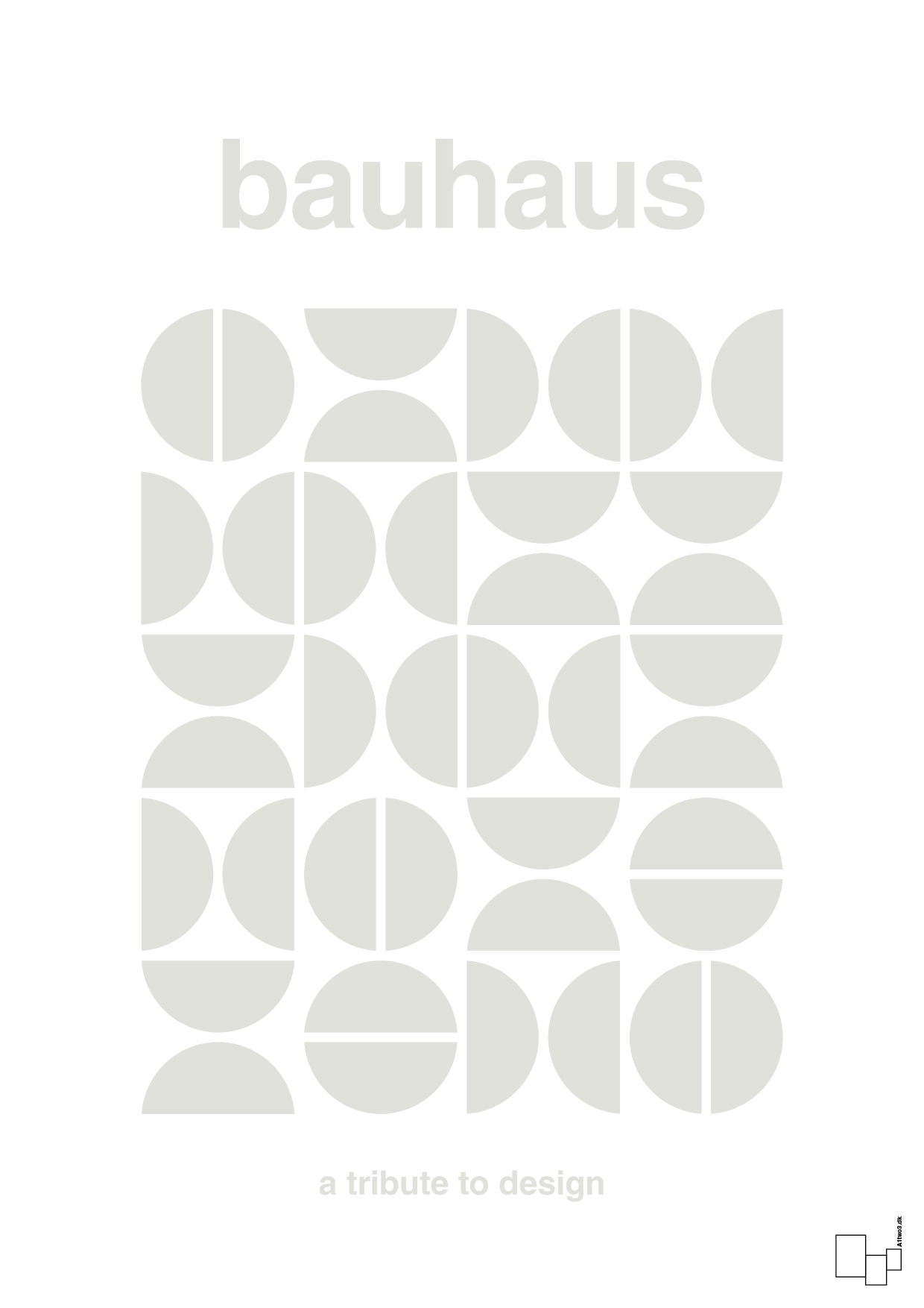 plakat: bauhaus #5 - painters white-bauhaus-A1two3