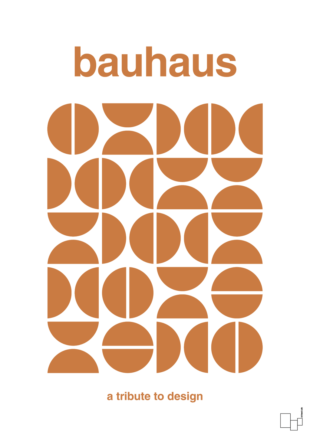 plakat: bauhaus #5 - rumba orange-bauhaus-A1two3