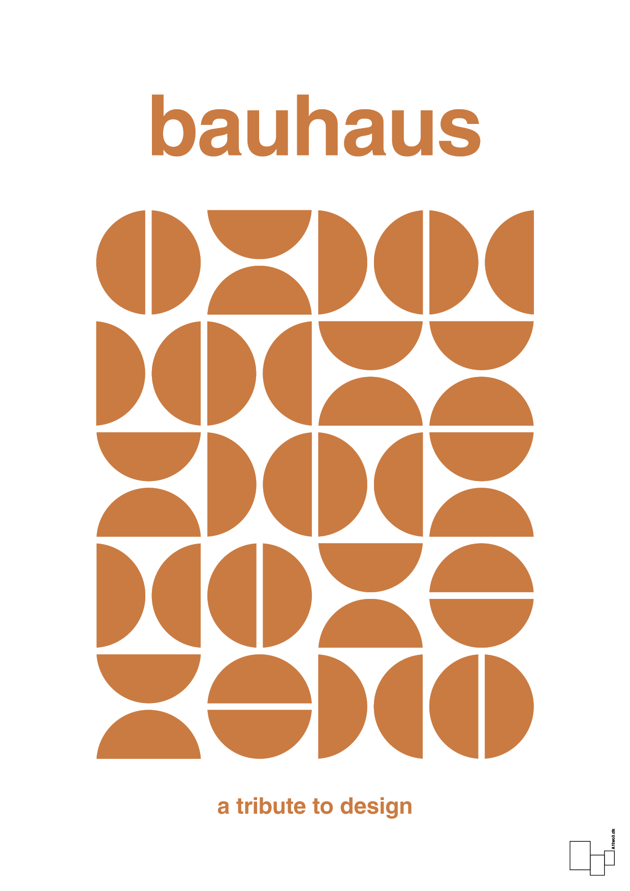 plakat: bauhaus #5 - rumba orange-bauhaus-A1two3
