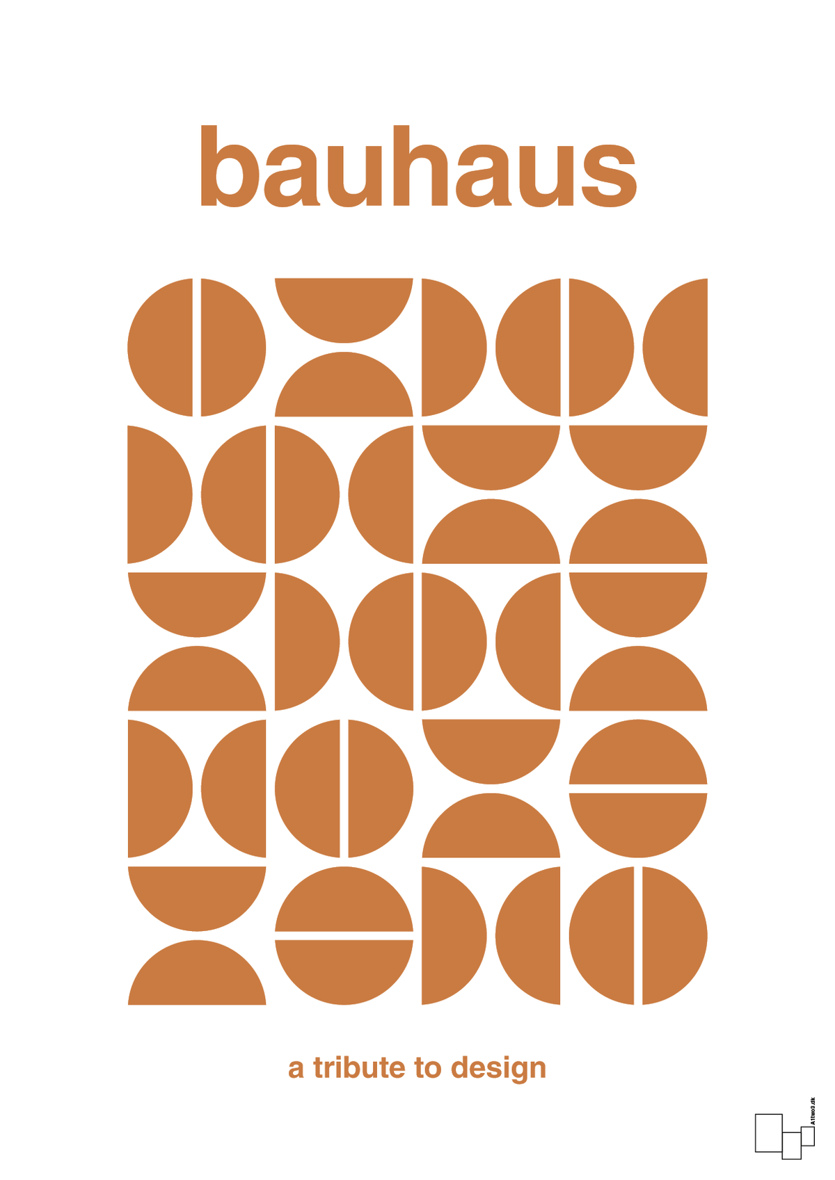 plakat: bauhaus #5 - rumba orange-bauhaus-A1two3