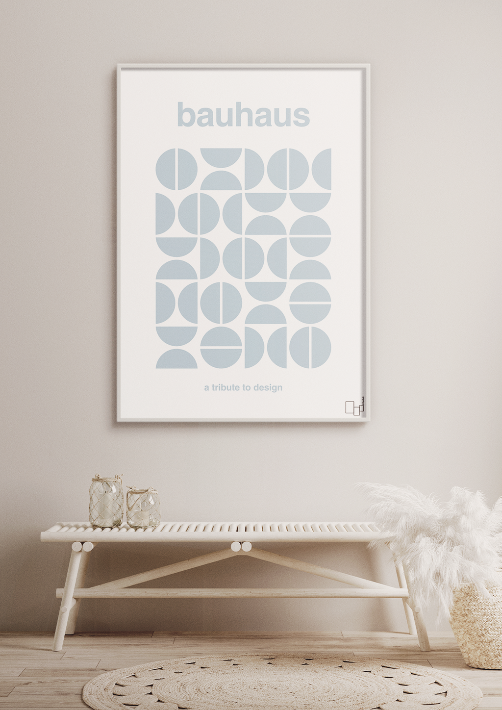 plakat: bauhaus #5 - painters white-bauhaus-A1two3