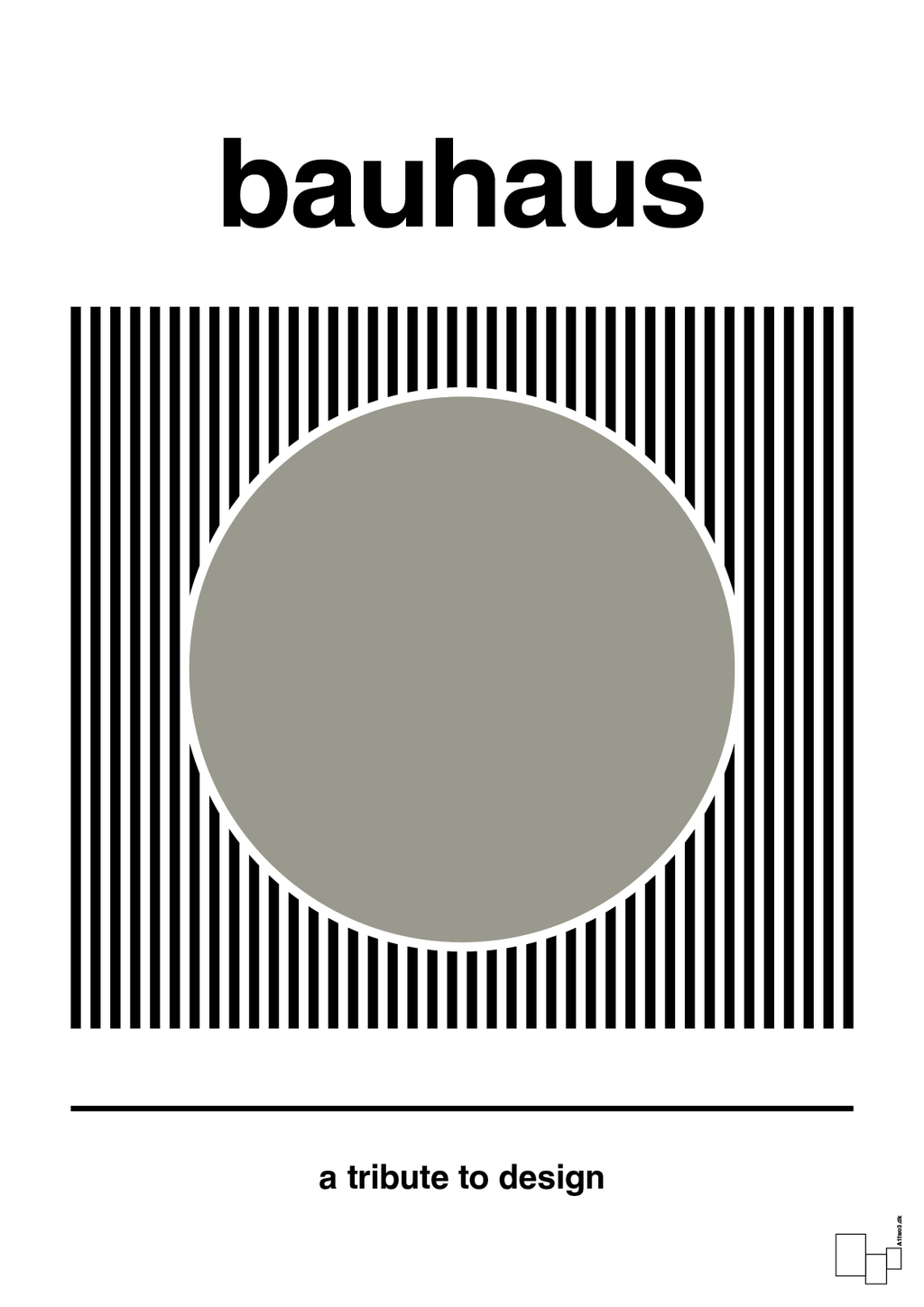 plakat: bauhaus #6 - battleship gray-bauhaus-A1two3