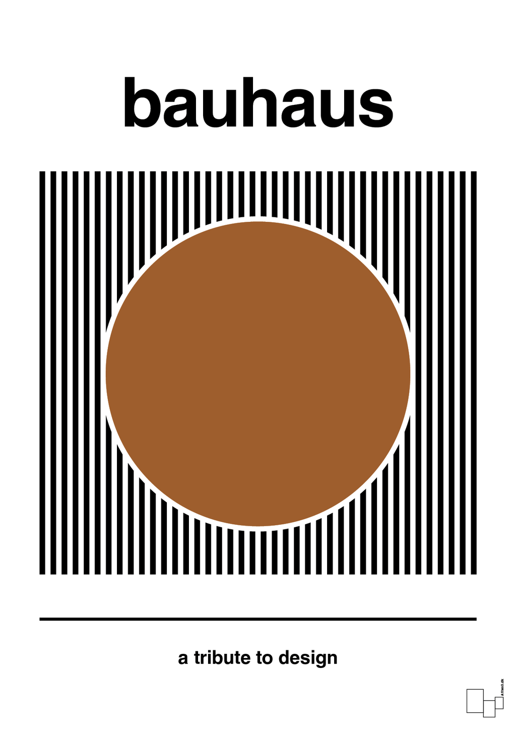 plakat: bauhaus #6 - cognac-bauhaus-A1two3