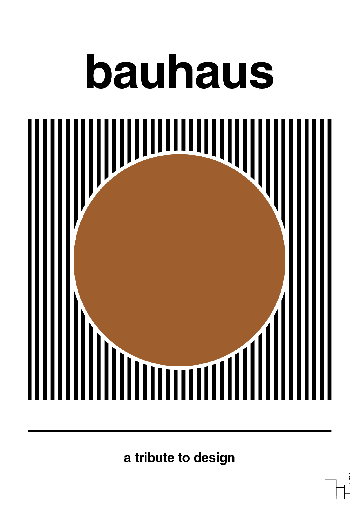 plakat: bauhaus #6 - cognac-bauhaus-A1two3