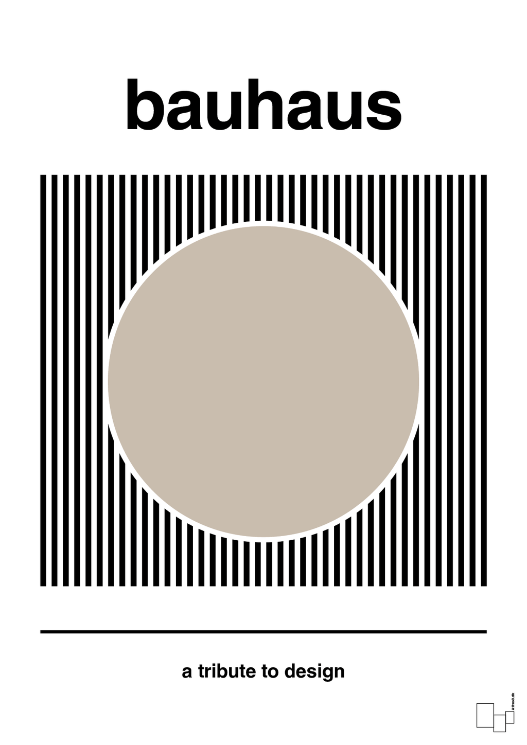 plakat: bauhaus #6 - creamy mushroom-bauhaus-A1two3