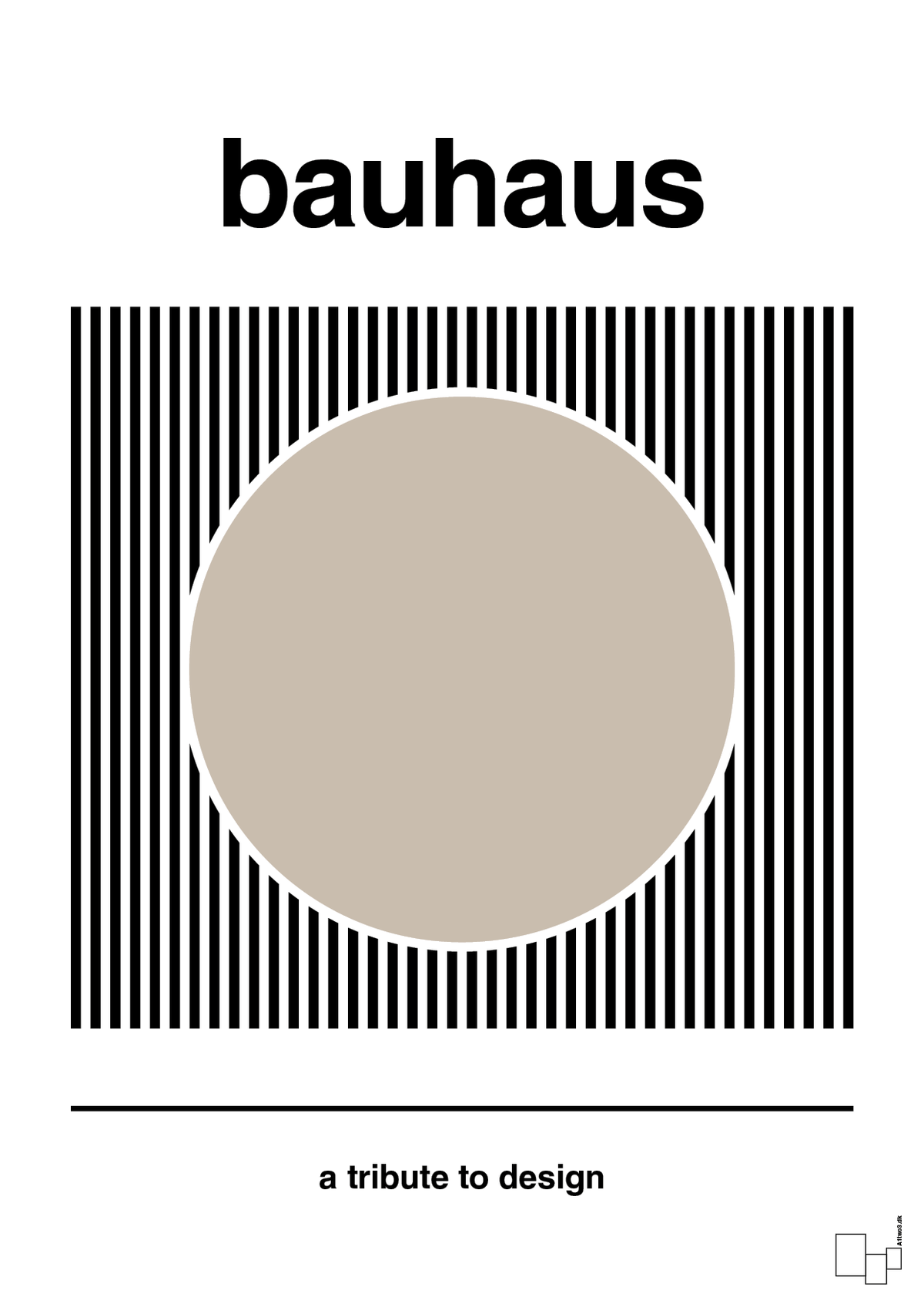 plakat: bauhaus #6 - creamy mushroom-bauhaus-A1two3