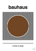 plakat: bauhaus #6 - dark brown-bauhaus-A1two3