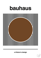 plakat: bauhaus #6 - dark brown-bauhaus-A1two3