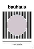 plakat: bauhaus #6 - dusty lilac-bauhaus-A1two3