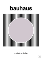 plakat: bauhaus #6 - dusty lilac-bauhaus-A1two3