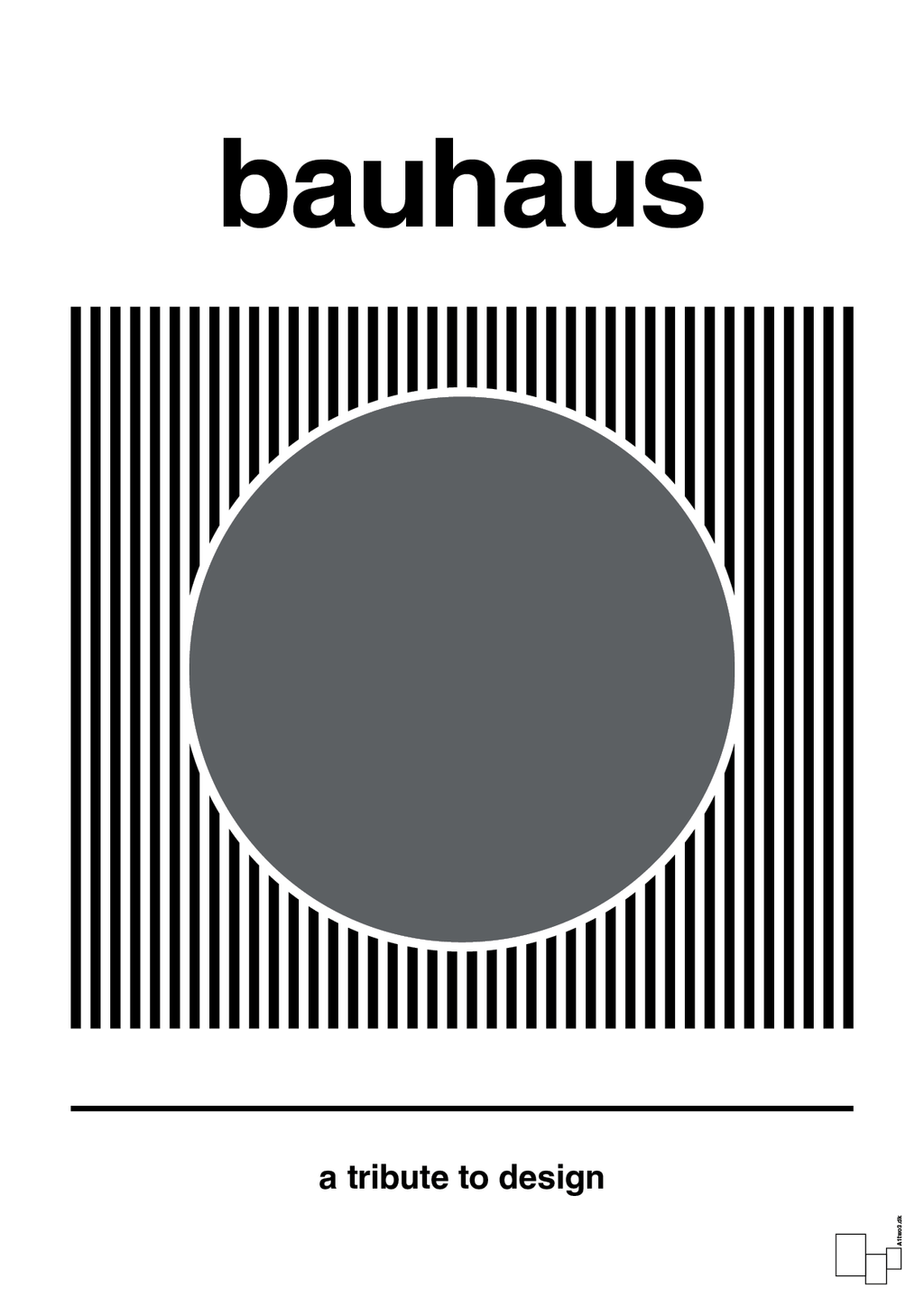 plakat: bauhaus #6 - graphic charcoal-bauhaus-A1two3